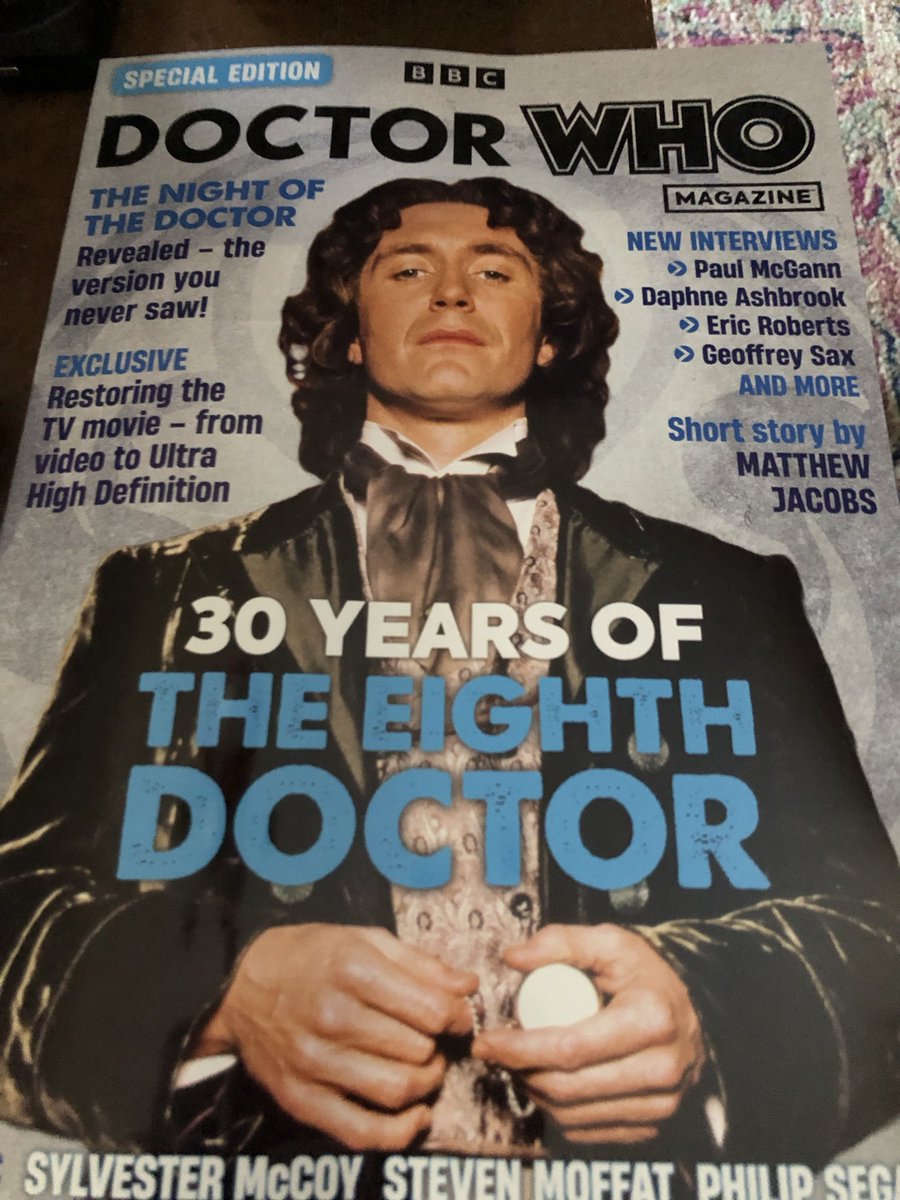 ProgtorWho's tweet image. Just received my subscriber’s edition of the 8th Doctor special. I’m really looking forward to diving in. Paul
McGann remains one of my favourite Doctors ever. Splendid stuff. #DoctorWho @DWMtweets