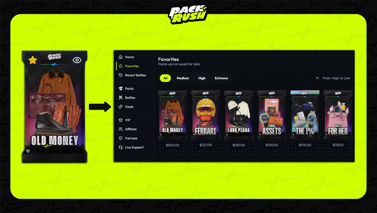 PackRush tweet media