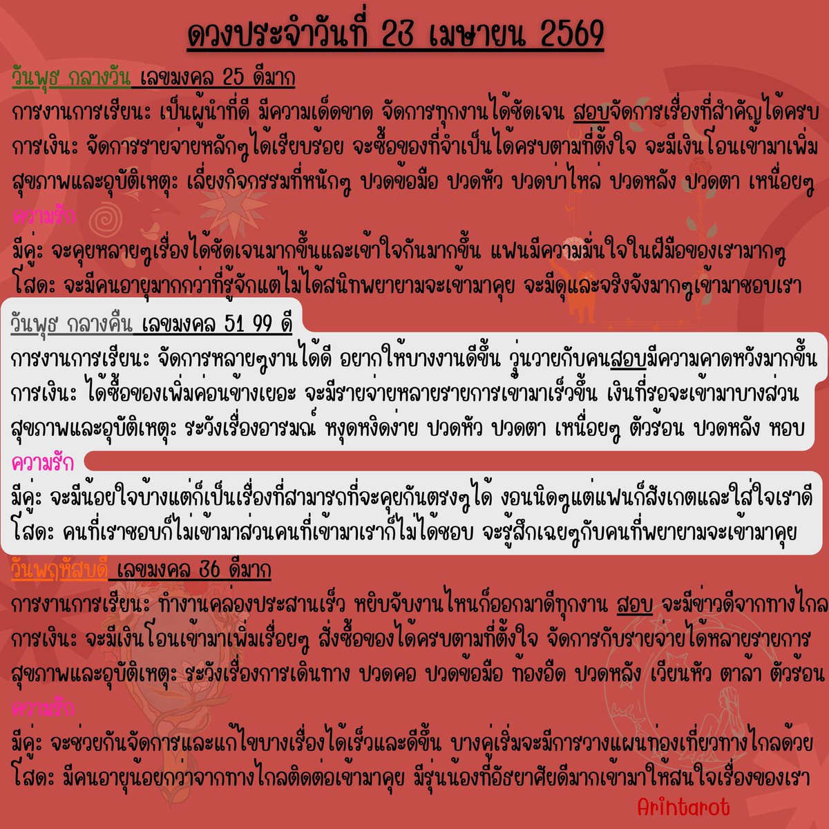 อรินทร์ ไพ่ยิปซี tweet media