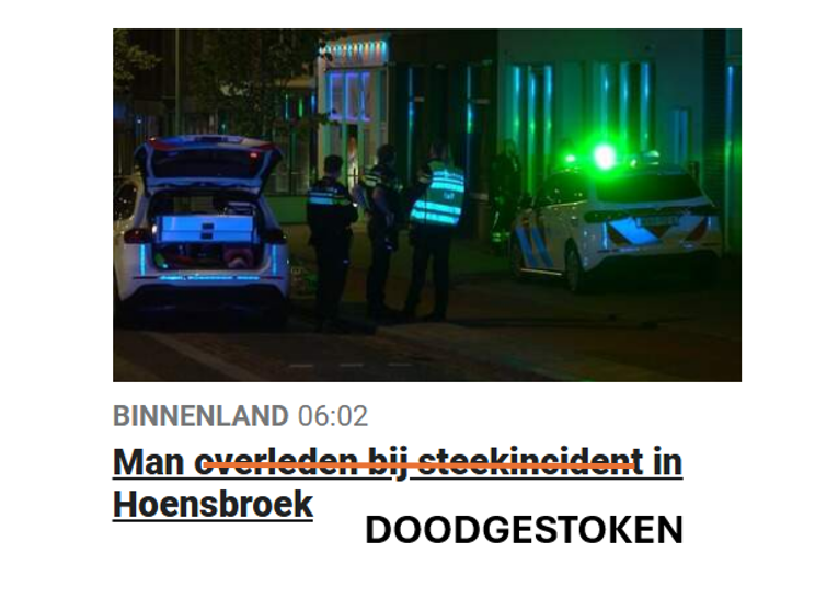 <a href="/telegraaf/">De Telegraaf</a> <a href="/telegraaf/">De Telegraaf</a> Ik heb uw woke artikel-kop even voor u gecorrigeerd.
