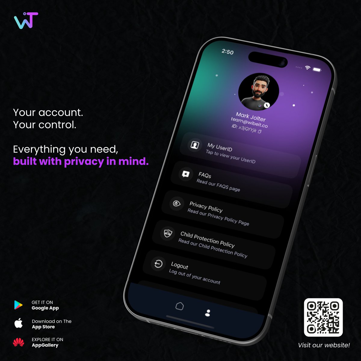 WibeIT's tweet image. 🔐 Your account, your control.
Access your UserID, manage settings, and review privacy options in one secure place built around you.

#DataPrivacy #AccountSecurity #UserControl #DigitalSafety