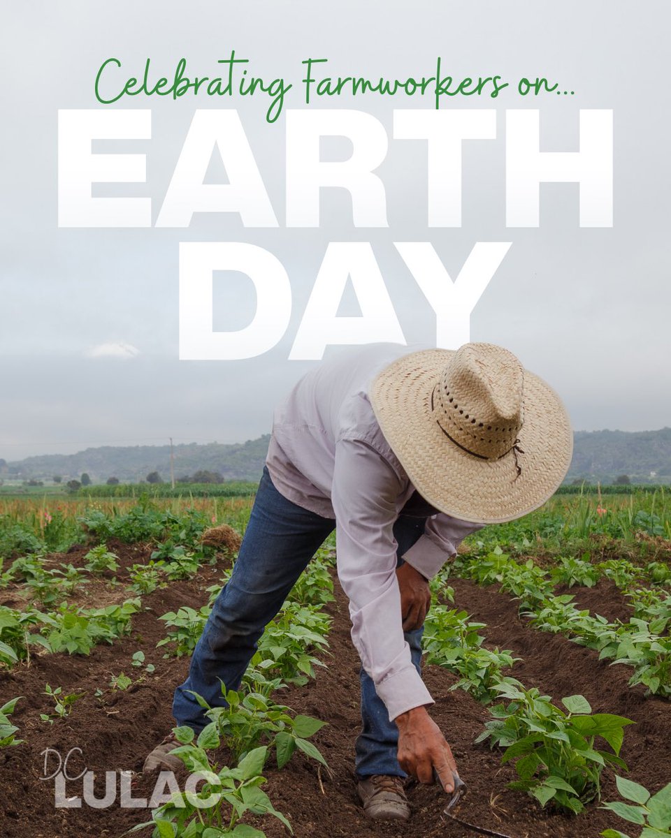 lulaclambda's tweet photo. Happy Earth Day! 🌎 From the fields to our cities, Latino farmworkers, ranchers, and gardeners are vital stewards of the land. We honor their hard work and dedication to our planet. 🌱✨🌻 #EarthDay https://t.co/UtuFEflqZq