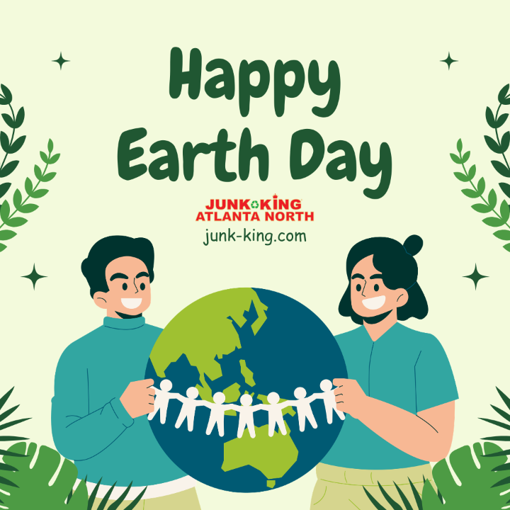 AtlantaJunk's tweet photo. This Earth Day, support sustainability with Junk King! ♻️ We recycle or donate up to 60% of each haul and help keep Atlanta beautiful. Visit https://t.co/vE4wLjksmm to make a difference! 🌍 https://t.co/DDuABqTiCa