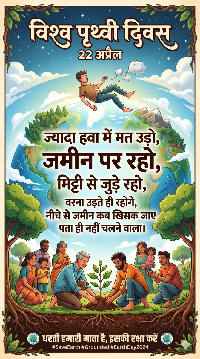 विश्व पृथ्वी दिवस का संदेश