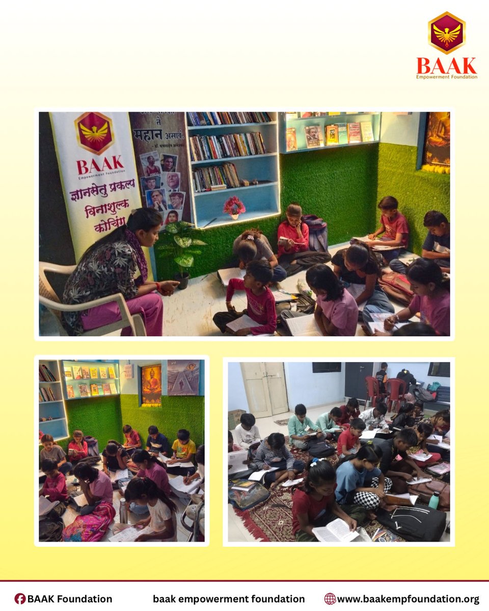 baakfoundation_'s tweet image. “एक वही, एक शिक्षक, आणि एक संधी…
इतकंच पुरेसं असतं आयुष्य बदलायला.”

BAAK अभ्यासकट्टा द्वारे विनाशुल्क शिक्षण उपक्रम 📖
समान शिक्षणसंधी प्रत्येक मुलासाठी

#EducationMatters #BAAK #FreeClasses #SocialImpact #NGOMumbai #EmpowerThroughEducation