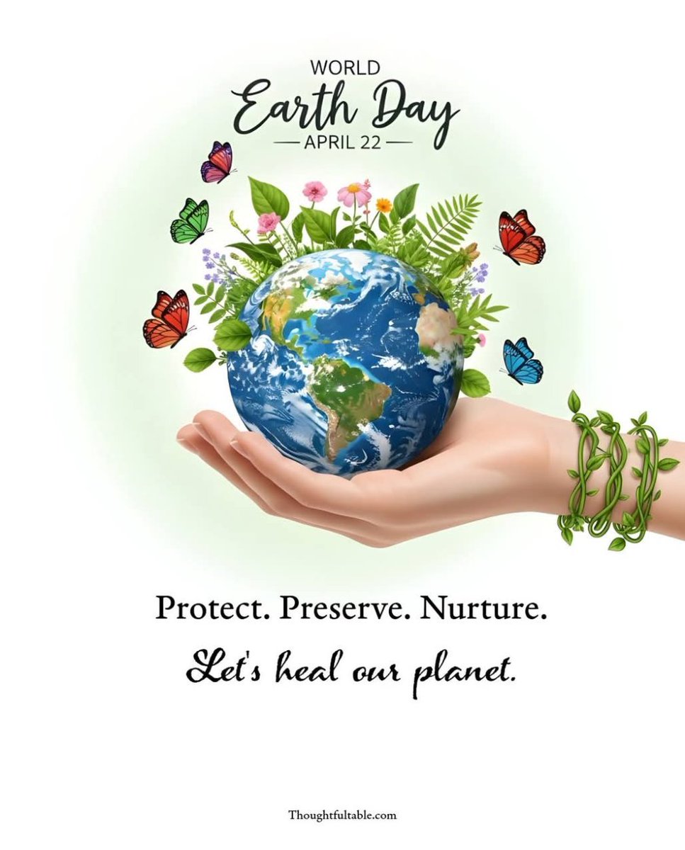 GratefulStella's tweet image. 🌍🌿🌸🌞🦋 #worldearthday #protect #preserve #nurture #heal #planet #love #environment #April22 #April2026 🌍🌿🌸🌞🦋