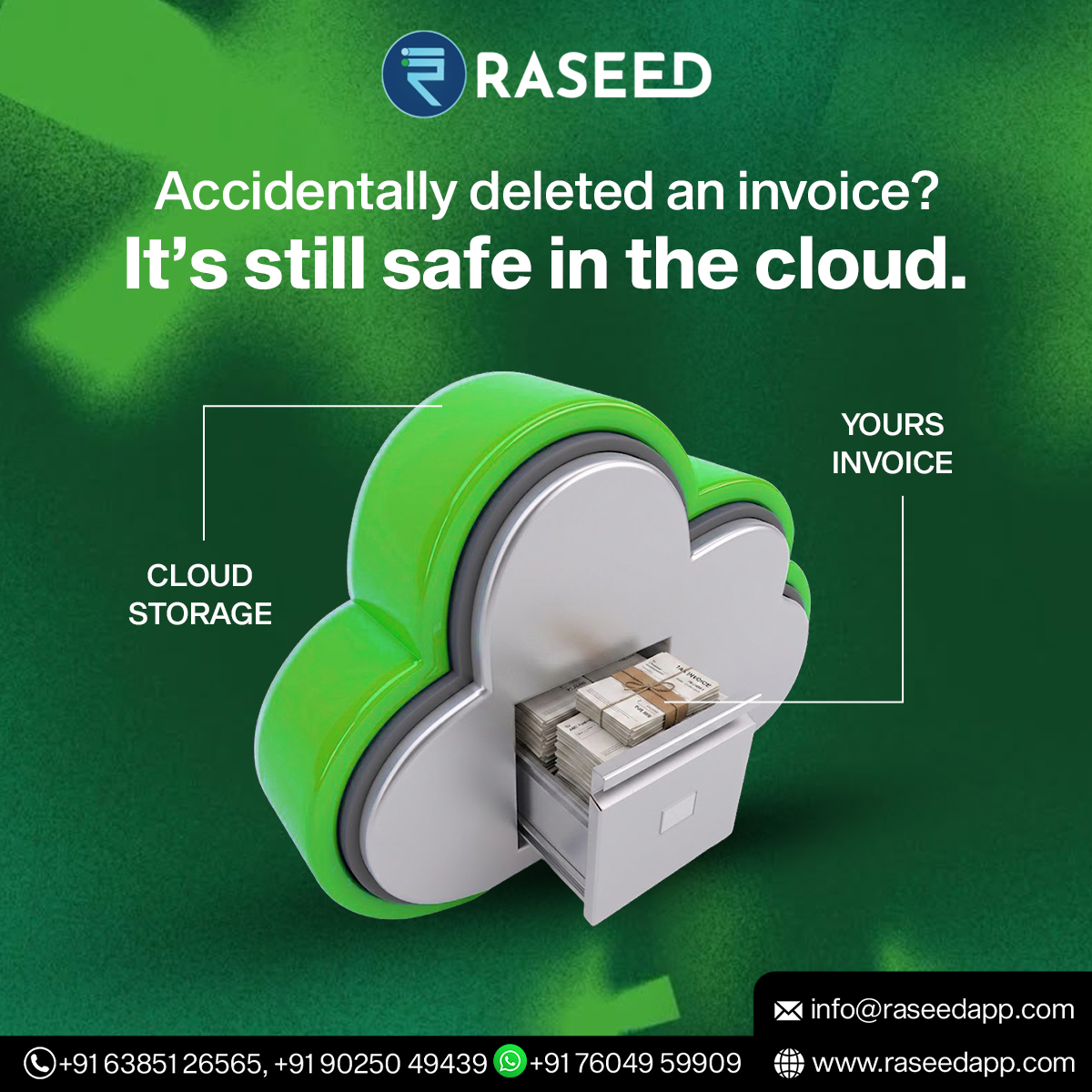 RaseedInfinity's tweet photo. Your Data Deserves Better Protection
#Raseed #CloudBackup #DataSecurity #BusinessData #BillingSoftware #InvoiceManagement #SecureBackup #CloudStorage #PreventDataLoss #BusinessProtection #DigitalBilling #RetailBusiness #POSSoftware #SmartBilling #BusinessGrowth #DataRecovery https://t.co/yTuLwtBEFu