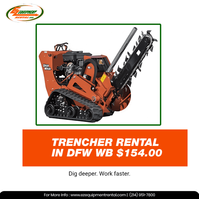 EZEquipmentRent's tweet image. 🚜⚙️ Dig with precision using a WB trencher—compact, powerful &amp;amp; perfect for utility and landscaping jobs.
 📞 Rent now: bit.ly/3X5hMWg

#Trencher #Excavation #LandscapingTools #UtilityWork #HeavyDuty
