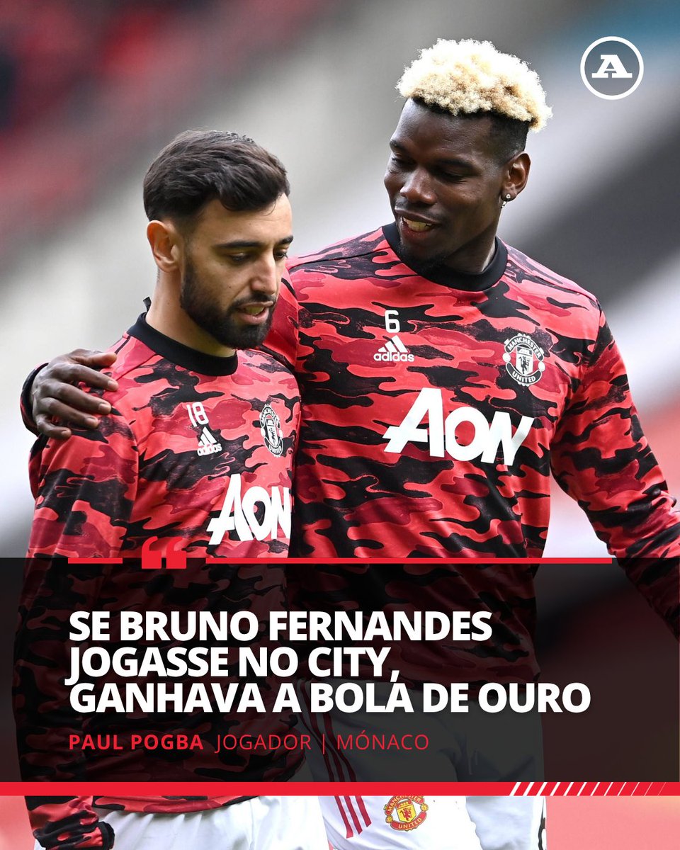 abolapt's tweet image. Paul Pogba não tem dúvidas: o génio de Bruno Fernandes está a ser «desperdiçado» no United e, nas mãos de Guardiola, teria o mundo a seus pés.

«O que ele faz num United em reconstrução é quase um milagre.»

Concordas❓

#brunofernandes #manunited #pogba #mancity #premierleague