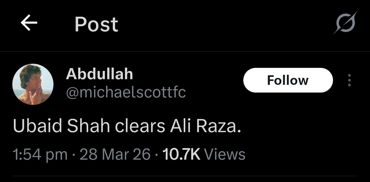 Babar Khan tweet media