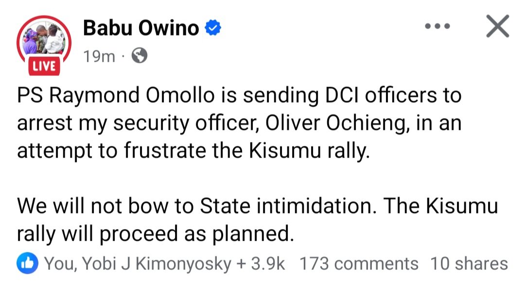 Senator Abok Junior tweet media