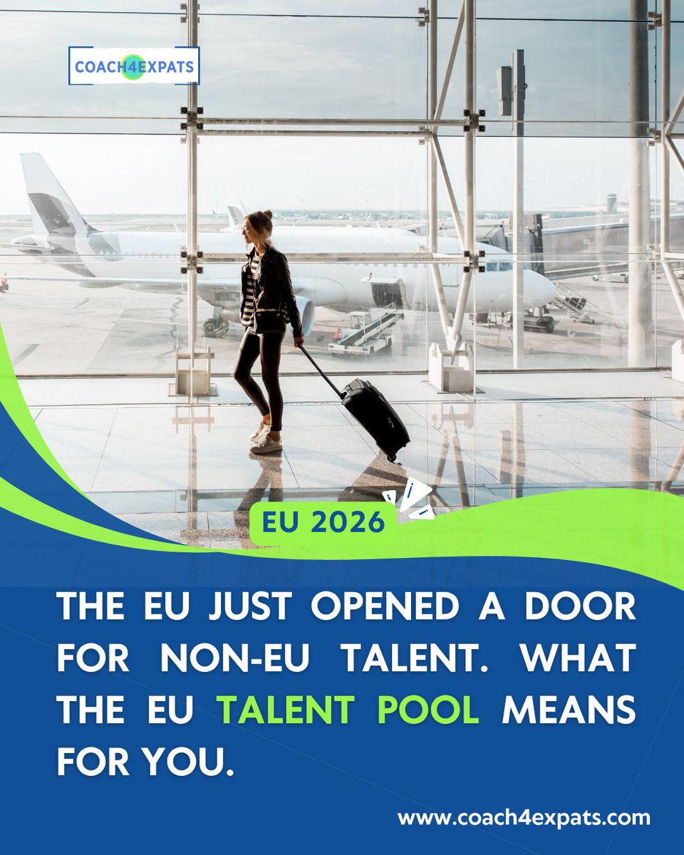 Coach4expats_ok's tweet image. 🇪🇺 The EU just opened a door for global talent!

The EU Talent Pool is now official: a platform connecting non-EU professionals directly with European employers.

The path to working in Europe just got clearer. 🌍

 #EUTalentPool #WorkInEurope🧵👇