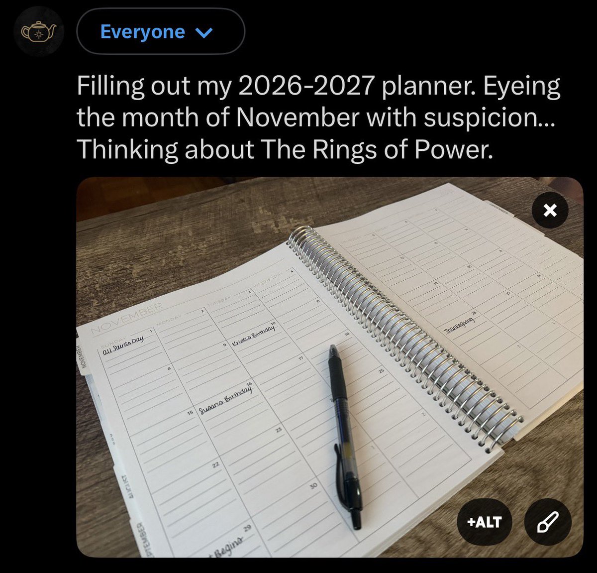 The Rings of Power Tea ☕️ tweet media