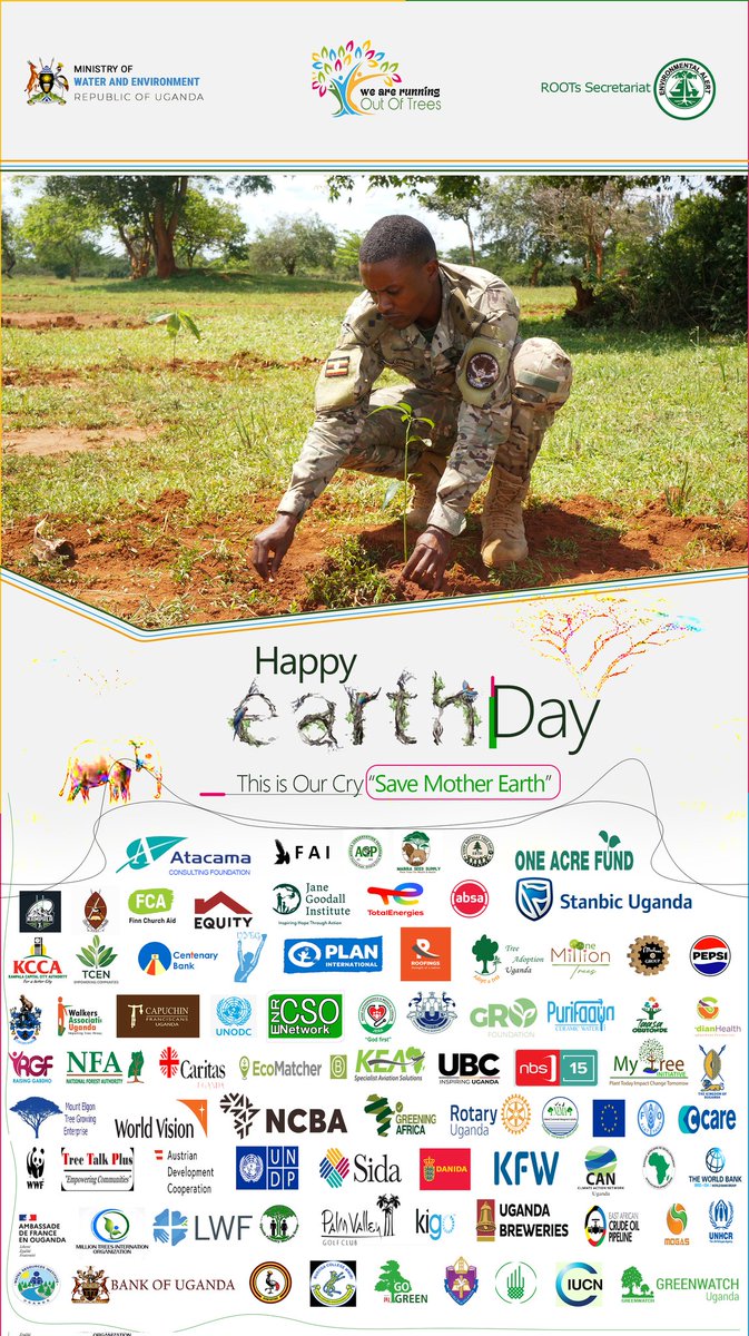 ROOTSUganda's tweet photo. Today, on Earth Day, we are reminded that Mother Earth is not just our home, she is our life support system. Every tree, every drop of water, every breath of clean air depends on how we treat our planet.

HAPPY EARTH DAY https://t.co/9snGwwTcXk