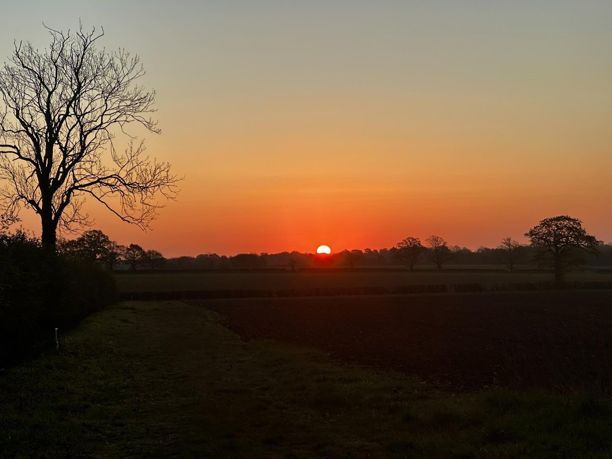 Cybernest's tweet image. A beautiful cross border sunrise taken from Norfolk looking across the Waveney Valley into Suffolk this morning. 🥰💕

#sunrise #Norfolk #WaveneyValley #Suffolk

📷 Courtesy of Steve Tricker @ Stunning Suffolk