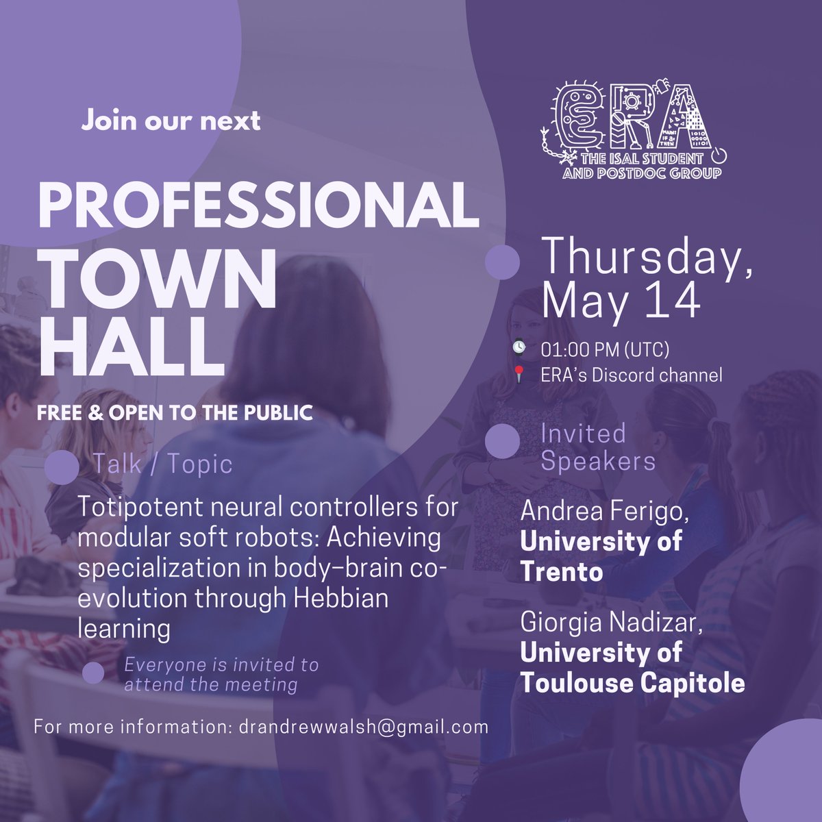 ERA - Emerging Researchers in ALife tweet media