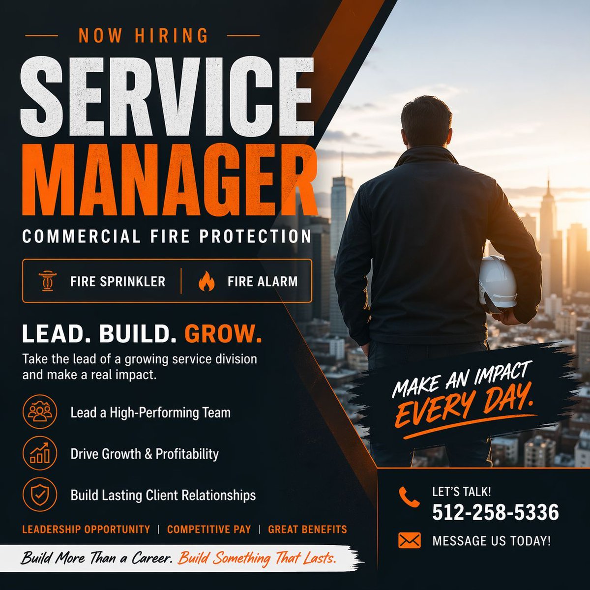 BritBTS's tweet photo. 🚨 Fire Protection Service Managers 🚨

Tired of just “keeping things running”?
This is a chance to build &amp; grow a service division — sprinkler/alarm experience REQUIRED.

Know someone solid? Send them my way 👀

📲 512-258-5336
#FireProtection #ServiceManager #ConstructionJobs https://t.co/arHJxok2vA