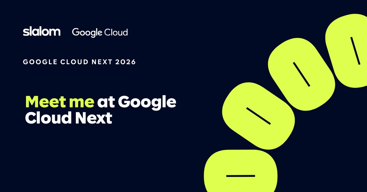 I’m in Las Vegas with Slalom at #GoogleCloudNext and I’d love to connect.
📍 Stop by booth 3017 to talk #ZeroLegacy, AI-powered modernization and test out our demos.
🎉 Race on over to Slalom Grand Prix on Wednesday night.

If you’re attending, let’s meet up!