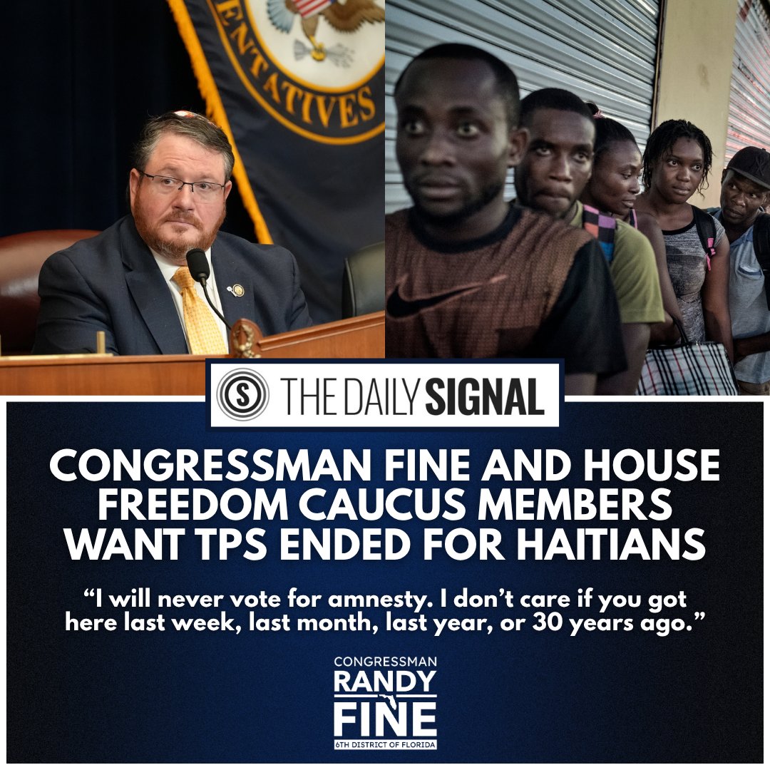 I will never vote for amnesty.

It doesn’t matter if you have been in the United States for a week, a year, or a decade.

You will be going home. <a href="/DailySignal/">The Daily Signal</a>  <a href="/pedrobrodrigue7/">Pedro Boccalato Rodriguez Aparicio</a> <a href="/freedomcaucus/">House Freedom Caucus</a>