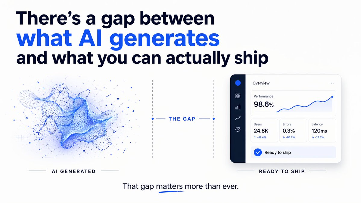 There’s a gap between:
what AI generates
and what you can actually ship
That gap matters more than ever.
