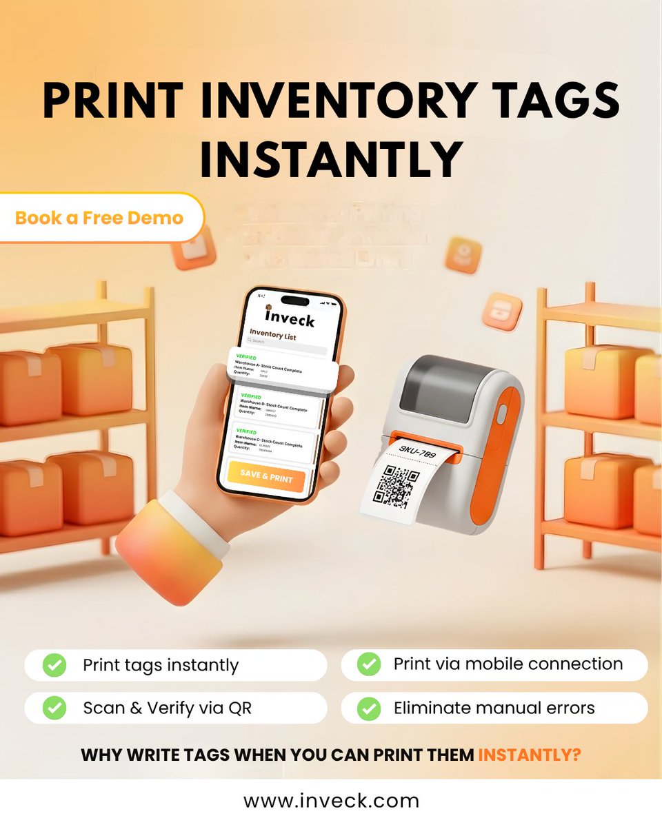 Inveck1's tweet photo. Old way: Write → Check → Fix errors
New way: Print → Scan → Done ✅
Upgrade to smarter inventory!

#Inveck #InventoryVerification #Efficiency #BusinessTools https://t.co/MCXxeHRdnZ