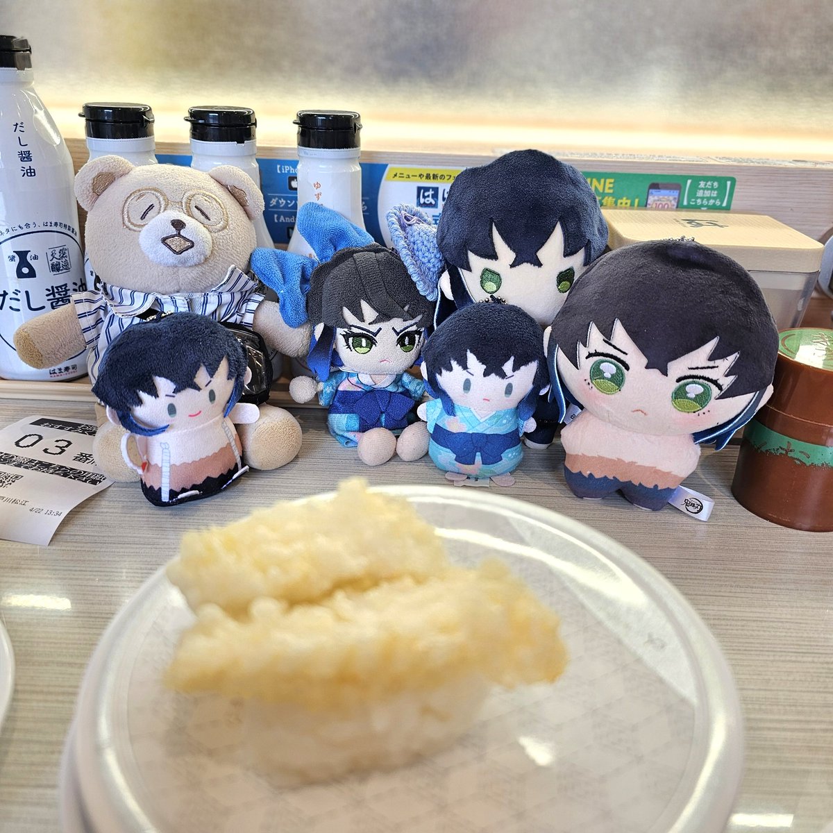wen_d_0617's tweet photo. それから、はま寿司で天ぷら寿司も食べた！  
退職してから久しぶりにお客さんとしてはま寿司に来た 笑 https://t.co/XIRxpDRkxC