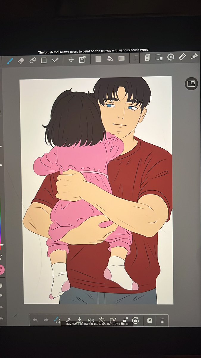 lemonberrii's tweet image. girl dad Stan and his lil princess 

(Kyle coming next)

(guys the pigtails were a must, literally ALL of my baby picks I have those fuckass pigtails)

#spstan #stanmarsh #spstanmarsh #southparkfanart