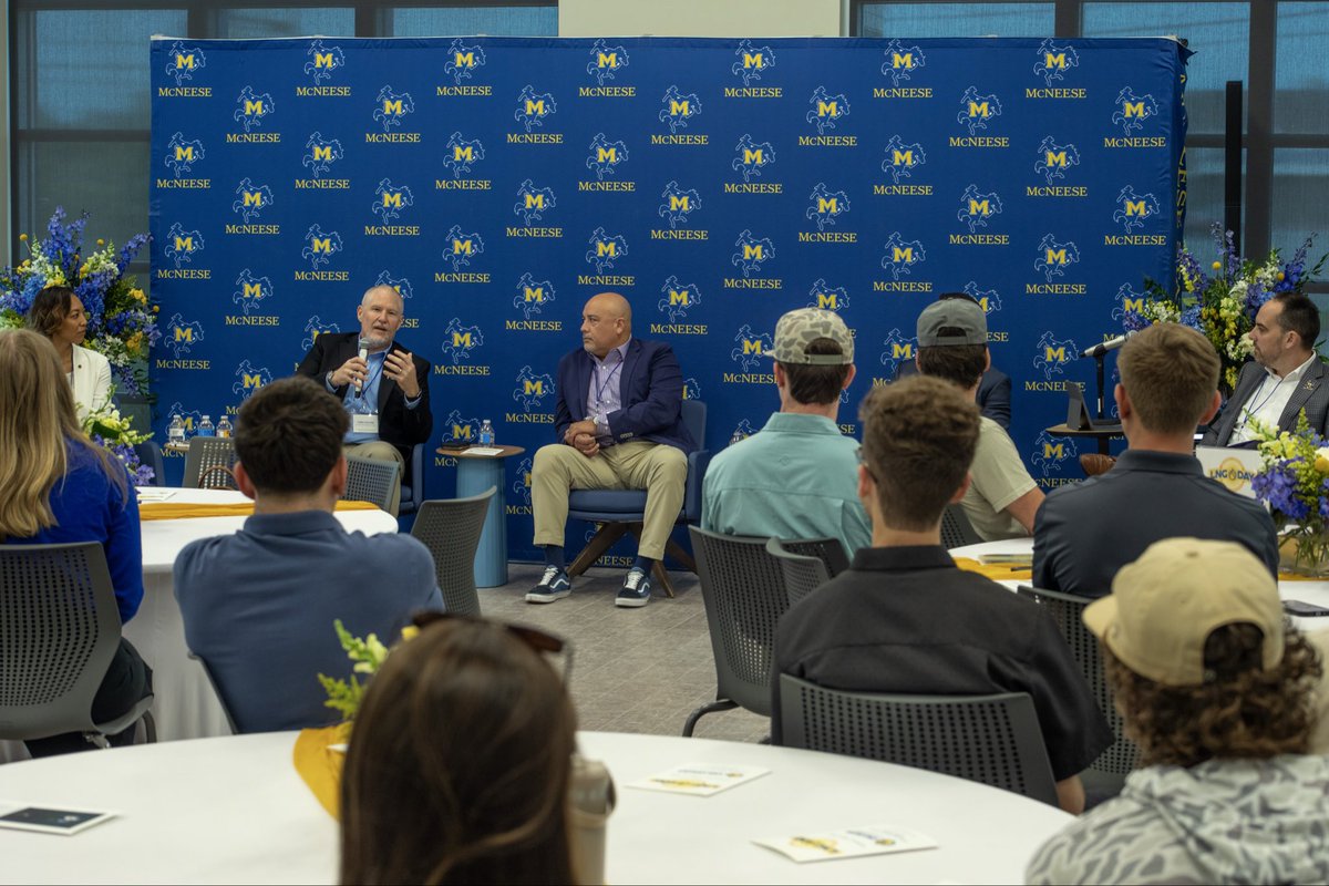 Commonwealthlng's tweet photo. We were proud to have Commonwealth LNG COO Tony Eaton speak at @McNeese State University LNG Day in Lake Charles, Louisiana, engaging with students about the role LNG plays in today’s energy landscape and the people who power it. From understanding LNG facilities to exploring entry-level opportunities and growing into leadership roles, conversations like these help prepare the next generation for successful, long-term careers in this industry.