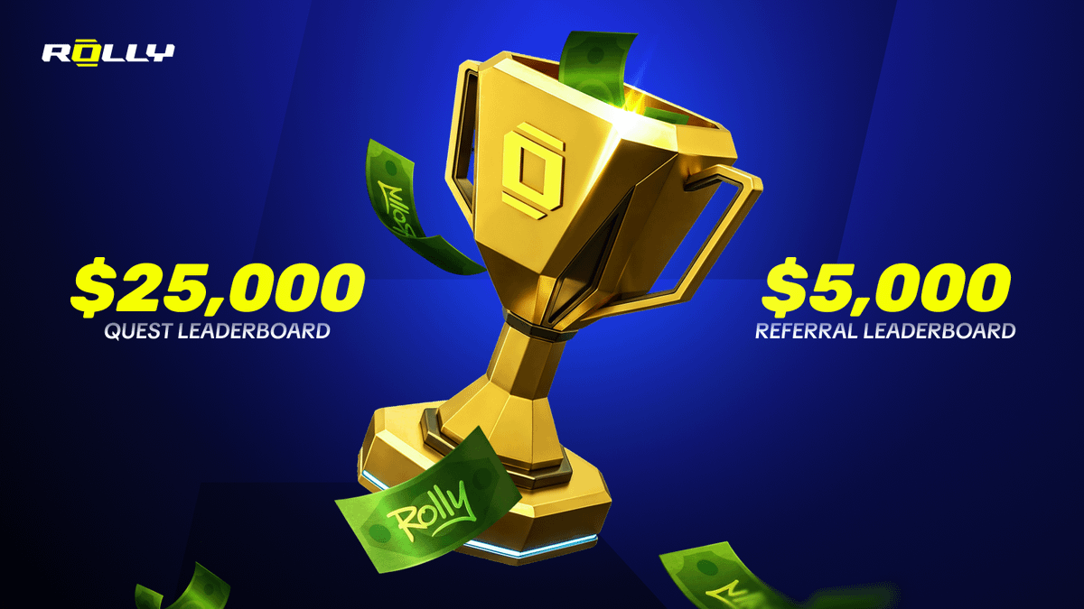 rolly_onchain's tweet photo. The reward structure:

• Up to $25,000 - Quest Leaderboard
• $5,000 - Referral Leaderboard

Skill-based. Your position determines your share.

Quest: your own XP.
Referral: performance of the people you bring in.

Climb higher, take a bigger cut.

9 / 10 https://t.co/gCS8Y79k8m
