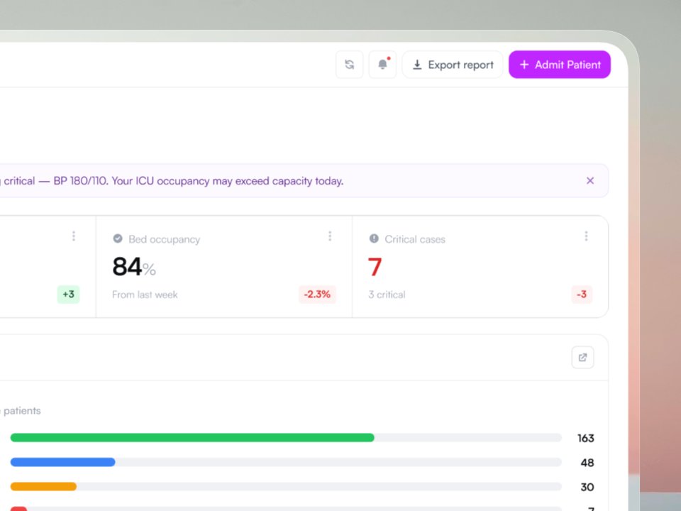 uxdimeji's tweet image. Hospital operations are too critical to be managed on paperwork and phone calls. Designed CareBridge to change that.

Open for gigs, DM me.

#ProductDesign #UIUX #HealthTech
