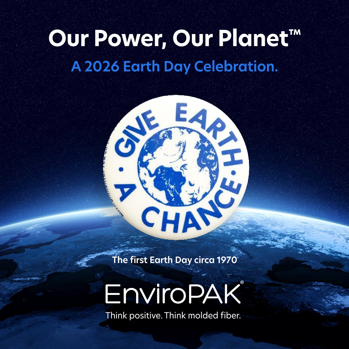 enviroPAK's tweet photo. 🌍 Earth Day 2026 takes place on Wednesday, April 22, marking the 56th anniversary of the global movement. This year's theme "Our Power, Our Planet™", helps put focus on climate action, clean energy, and protecting biodiversity. 

#earthday #earthday2026 #moldedfiberpackaging https://t.co/njIDQJZJFc