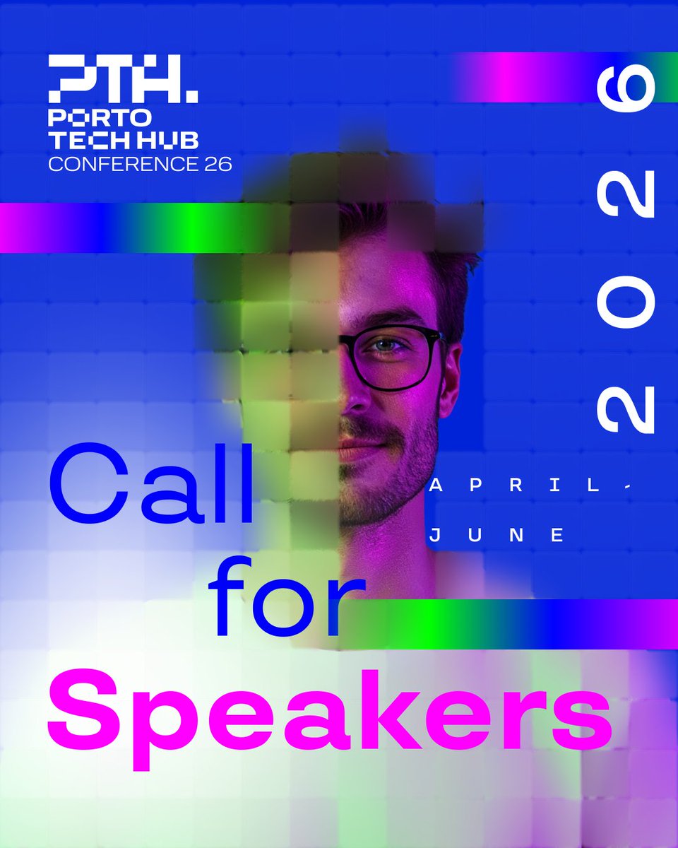 PortoTechHub's tweet photo. 📣 Porto Tech Hub Conference 2026 is coming on November 10th, and we're looking for amazing people to help us deliver a top-quality event.

If you are interested in sharing your knowledge and empowering tech, apply until June 14th 👉 https://t.co/mBSatnFakO https://t.co/Cfmsg8IcC1
