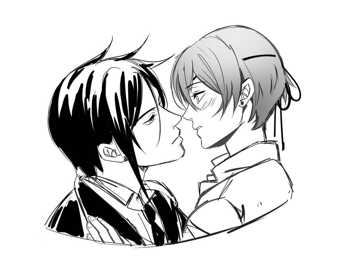 milkoosagi's tweet photo. pre-kiss https://t.co/Qm6ZTPYjOF