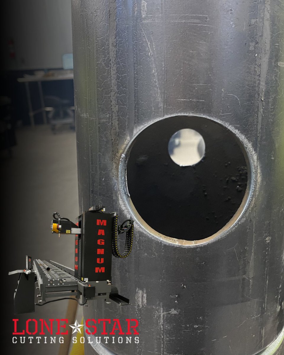 lonestarcuttin1's tweet image. Take a look at what the Magnum can do. Clean cuts on pipe and heavy material, giving you the accuracy you need without the extra cleanup. Built to handle real shop demands and keep your production moving.

#LoneStarCuttingSolutions #Magnum #CNCPlasma #PipeCutting #FabricationShop