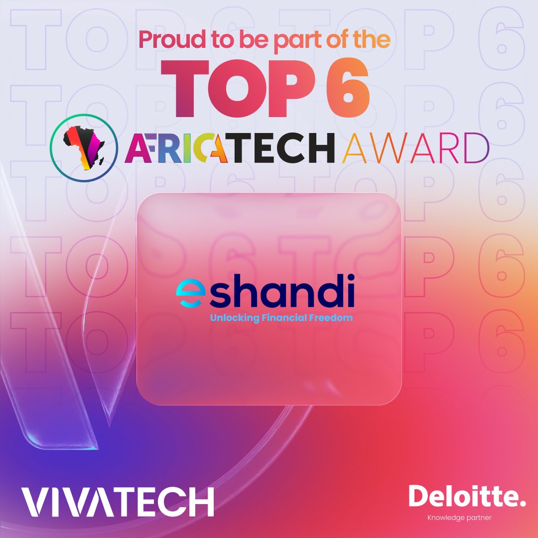 my_eshandi's tweet image. We’re proud to be Top 6 at the @VivaTech AfricaTech Awards 2026🌍🔥

From #Zambia to the global stage - we keep building.

#VivaTech #AfricaTech #Fintech