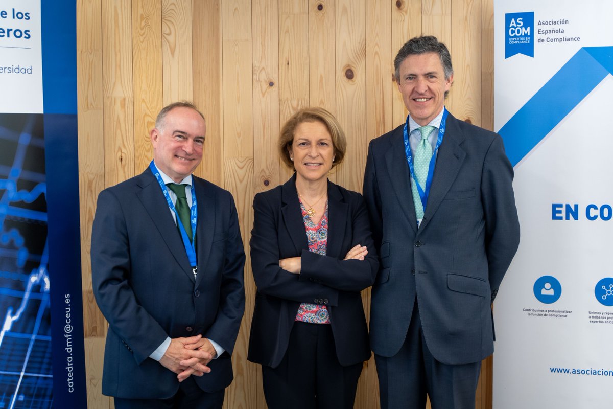 ascomGRC's tweet image. 🔷 𝐁𝐢𝐞𝐧𝐯𝐞𝐧𝐢𝐝𝐚 𝐢𝐧𝐬𝐭𝐢𝐭𝐮𝐜𝐢𝐨𝐧𝐚𝐥 | 𝐈 𝐂𝐨𝐧𝐠𝐫𝐞𝐬𝐨 𝐝𝐞 𝐂𝐨𝐦𝐩𝐥𝐢𝐚𝐧𝐜𝐞 𝐞𝐧 𝐞𝐥 𝐒𝐞𝐜𝐭𝐨𝐫 𝐅𝐢𝐧𝐚𝐧𝐜𝐢𝐞𝐫𝐨 𝐝𝐞 𝐀𝐒𝐂𝐎𝐌 , organizado conjuntamente por ASCOM y la @USPCEU @Registrador_es  #Compliance #SectorFinanciero