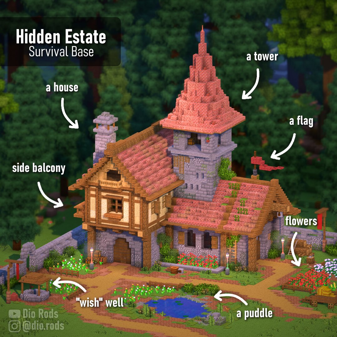 dio_rods's tweet image. A complete survival base! This build was super fun to make ngl, made a ton of people help me lmao! Thoughts?
#Minecraftbuilds #minecraft建築コミュ #Minecraft #minecraftart