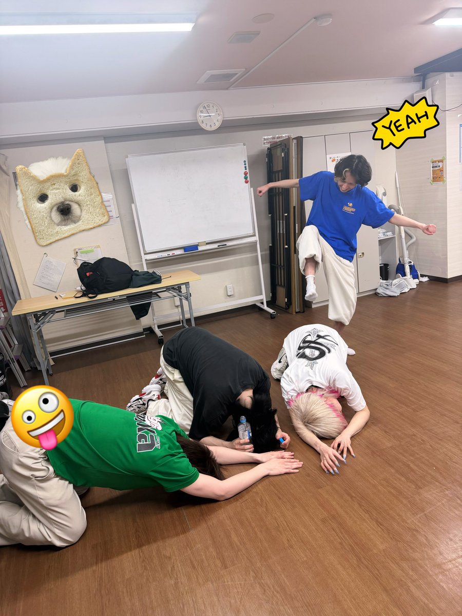 FourSoundTeam's tweet photo. ダンス基礎レッスンdayでした！！

今日のレッスンはとても難しくバテバテなメンバーに対して、何故か得意分野だったのかノリノリのルカ。先輩を煽ってちゃんと反撃されてましたw

そんなフォーサウンドに入りたい方はコチラ→ https://t.co/ujjrkRLqG7 https://t.co/q0gairMQ0t