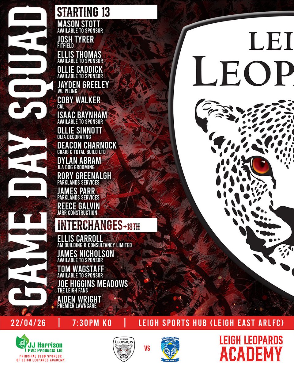 Leigh Leopards tweet media