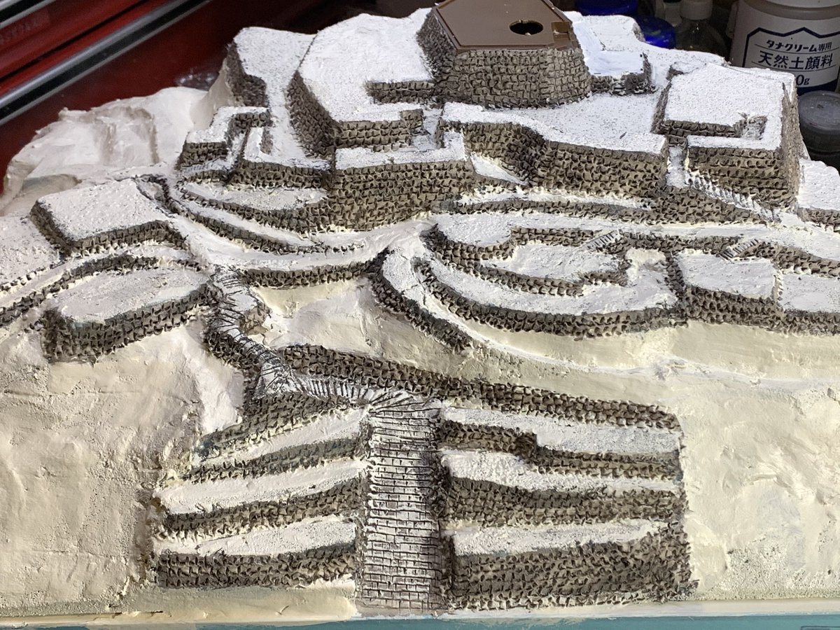 お城のジオラマ鍬匠甲冑屋 岐部博 tweet media