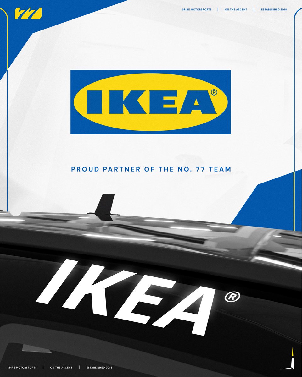 Hej, let's go to IKEA!
 
<a href="/IKEAUSA/">IKEA USA</a> joins us as an associate partner on the No. 77 for select races throughout the 2026 season.

📰: bit.ly/41QrmOx