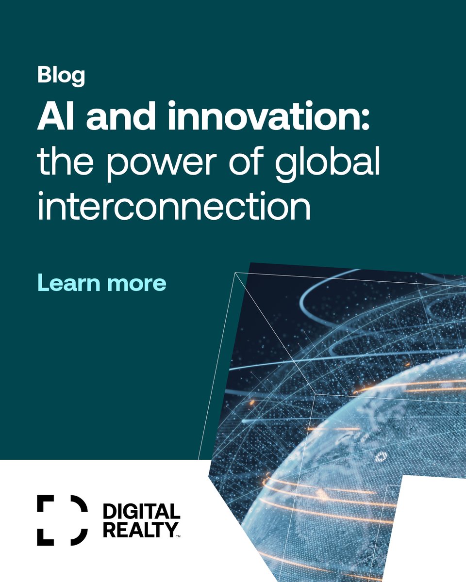 DigitalAPAC's tweet photo. Metro-based inference is becoming a cornerstone of #AI infrastructure, processing data closer to its source to reduce latency and optimize bandwidth.

Discover how Digital Realty's interconnection solutions enable real-time AI at scale. https://t.co/2FbV18ZgWH

#PlatformDIGITAL https://t.co/q3kEZmNq8p