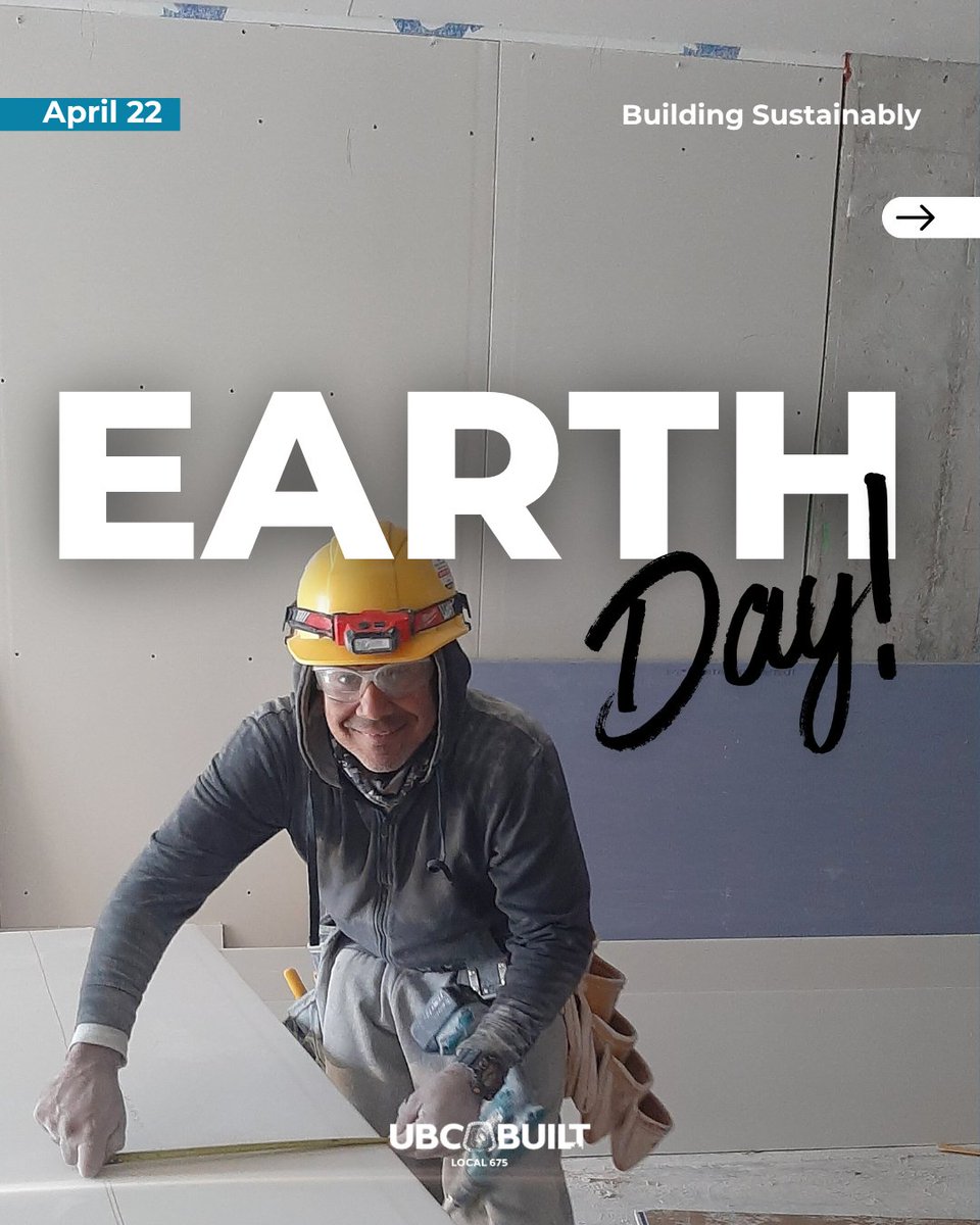 Local675DALI's tweet photo. Building a better future starts with the choices we make today. This Earth Day, we celebrate sustainable practices on every jobsite and the role our members play in protecting the planet. 

#UBCBuilt #EarthDay https://t.co/Xt1yFh04ek