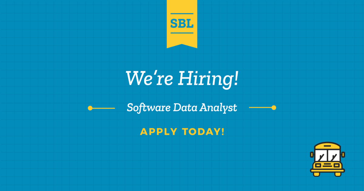 SchBusLogistics's tweet photo. We're hiring a software data analyst 📊 Entry-level. Full-time. Remote. Help keep students moving — clean data makes a real impact. 🔗 Learn more and apply here: https://t.co/F5xVRQIp92 https://t.co/4FFsPqr4Wo