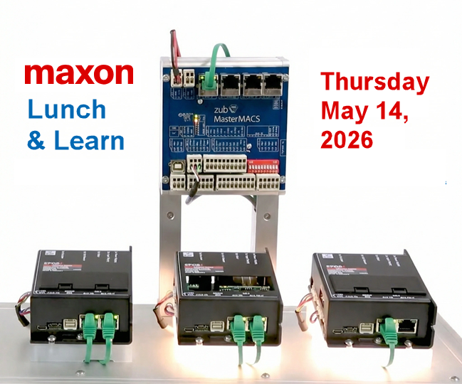 Electromate's tweet image. Join Electromate for a maxon Lunch &amp;amp; Learn on multi-axis motion systems and robotics. Learn about synchronization, communication impacts, and robotic application challenges, including maxon’s High-Efficiency-Joint.
Register: zurl.co/TN0Yn

#motioncontrol #robotics
