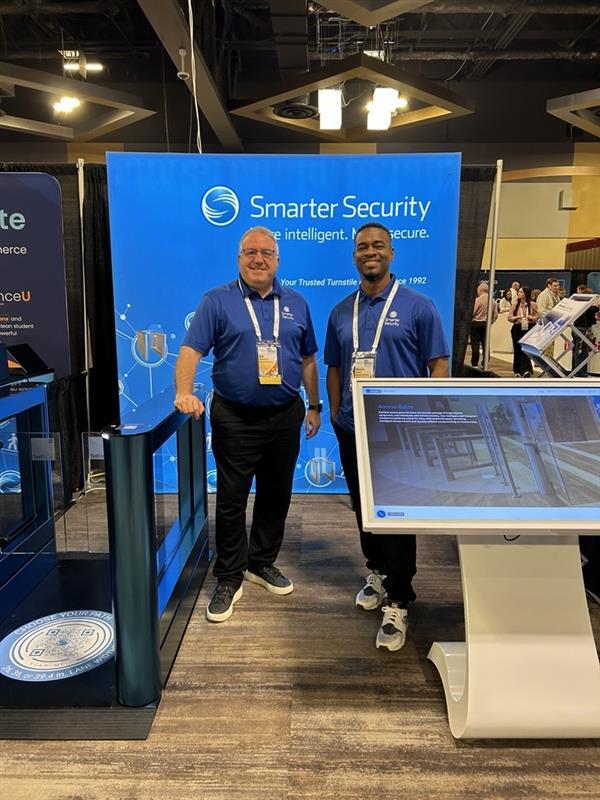 smartersecurity's tweet photo. ✔️Booth is set. Team is ready.

Find Bill Niemeyer and Shane Peters at NACCU Booth 209 today &amp; tomorrow — come talk campus entrance control and tailgating prevention. 

#NACCU2026 #HigherEdSecurity #EntranceControl https://t.co/jAu26MnI6L