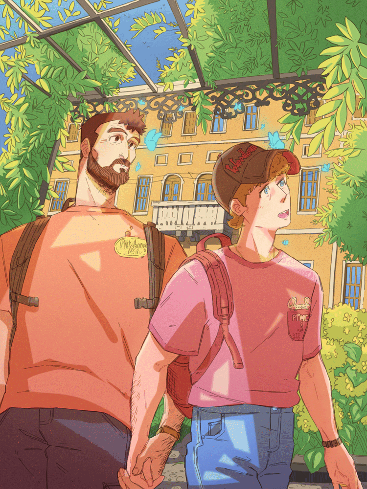 910cts's tweet photo. 💍​Honeymoon in Venice🎭​
I got the chance to collab w/ &amp; color this beautiful piece of art drawn by @shroomeuphemism <3 for #HucklerobbyForHealthcare 💖 https://t.co/uRyeVjxewG