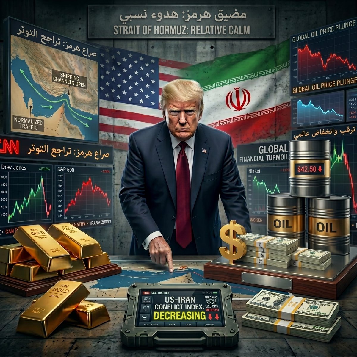 🚨 تفاؤل حذر يسيطر على الأسواق مع إشارات تهدئة غير مؤكدة

📊 المشهد السياسي بيتحرك بسرعة بين التصعيد والتهدئة، وده انعكس مباشرة على الأسواق العالمية

💡 إيه اللي بيحصل؟

🗣 تصريحات دبلوماسية تشير لاحتمال تخفيف التوترات البحرية
📌 إشارات من أطراف دولية حول إمكانية كسر الحصار