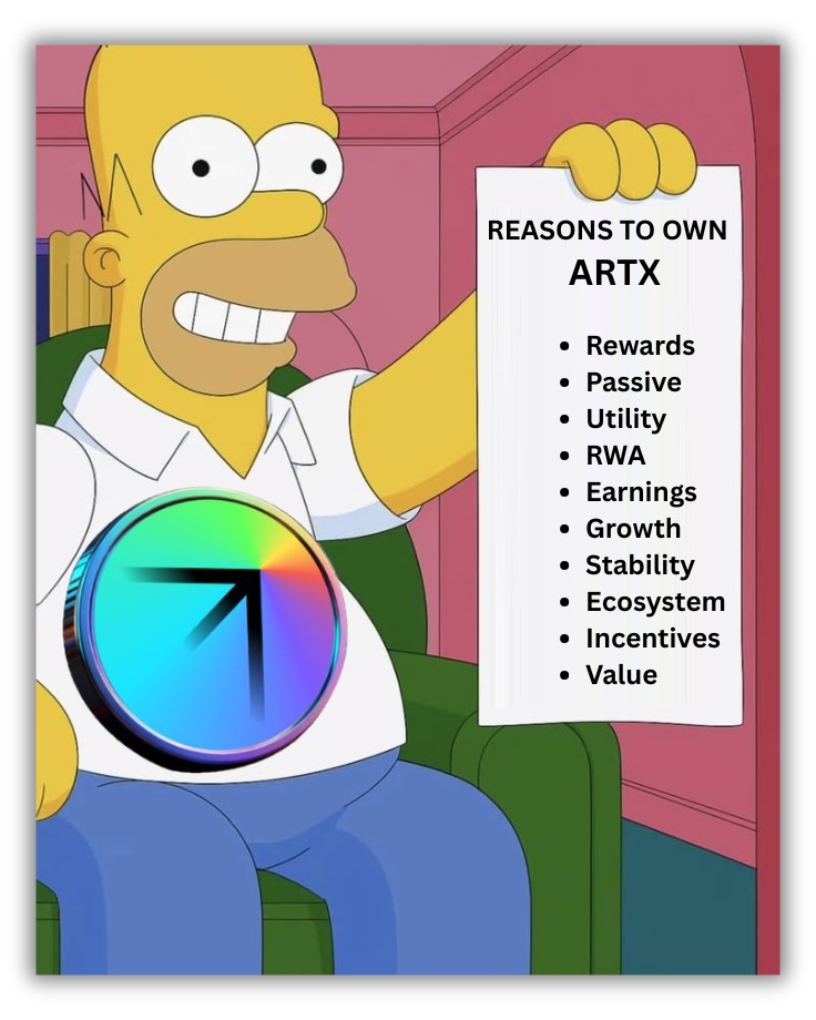maria73578's tweet image. ARTX = Earn more, grow steadily, and be part of real-world asset innovation
#artx #meme #new #latest
