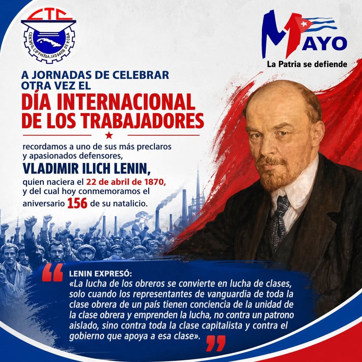 "El Día Internacional de los Trabajadores nos recuerda que la educación es también una herramienta de emancipación. ¡Feliz 1ro de Mayo! #ETPGranma" #EducaciónGranma #CubaMined #Cuba #ProvinciaGranma